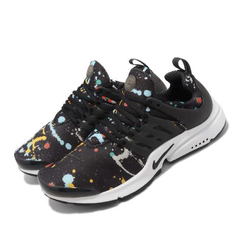 NIKE 耐吉 Nike 耐吉 休閒鞋 Air Presto 男鞋 黑 白 彩色潑墨 魚骨鞋 Paint Splatters CT3550-004