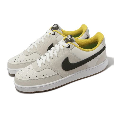 NIKE 耐吉 Nike 耐吉 休閒鞋 Court Vision Low 男鞋 白 米白 黃 低筒 百搭 復古 FV3630-131