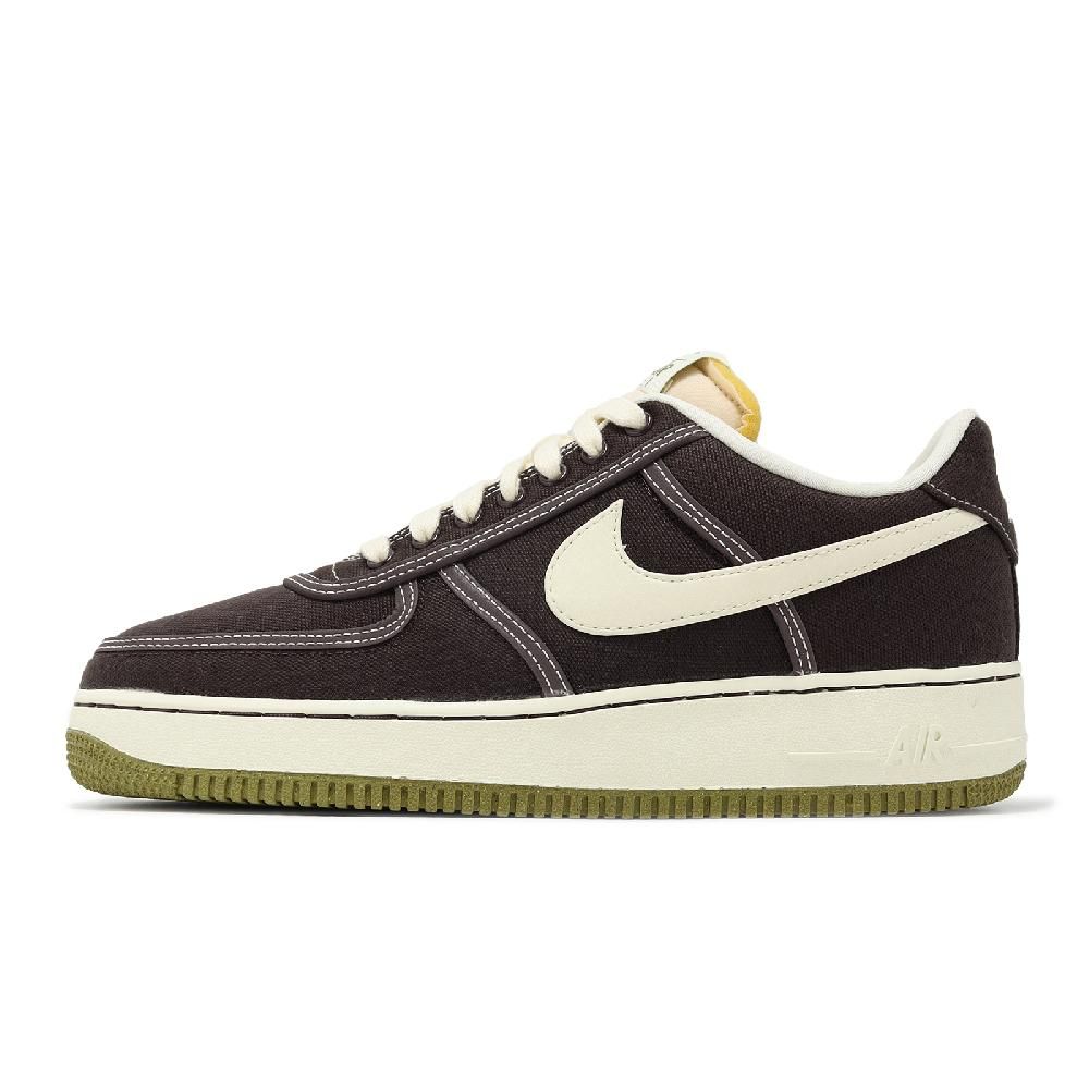 NIKE 耐吉 Nike 耐吉 休閒鞋 Air Force 1 07 PRM 男鞋 咖啡 AF1 帆布 CI9349-201