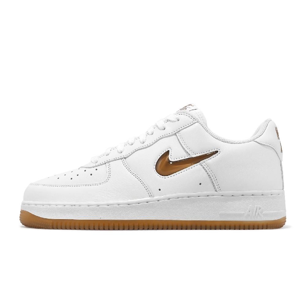 NIKE 耐吉 Nike 耐吉 休閒鞋 Air Force 1 Low Retro 男鞋 白 棕 皮革 小勾 AF1 經典 FN5924-103