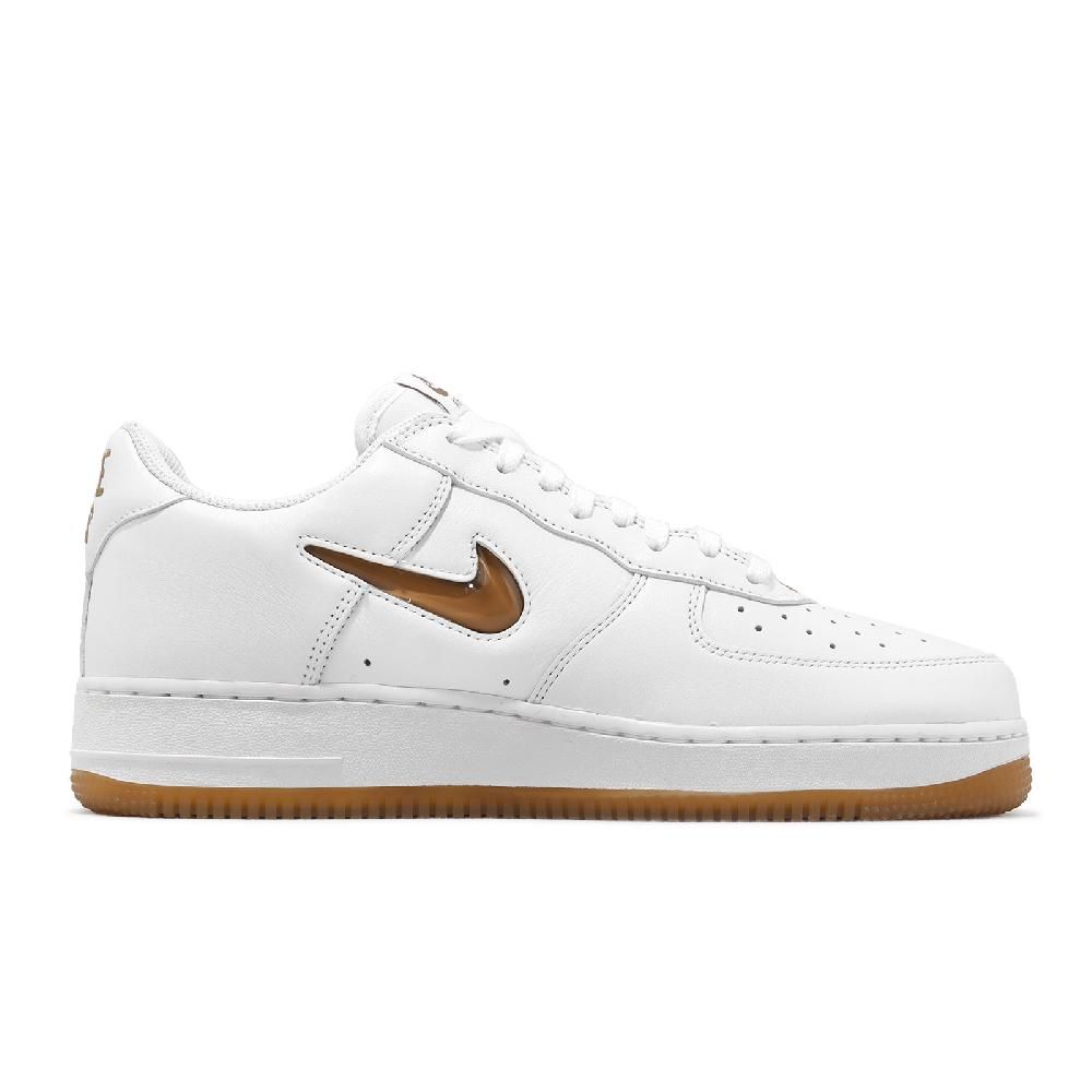 NIKE 耐吉 Nike 耐吉 休閒鞋 Air Force 1 Low Retro 男鞋 白 棕 皮革 小勾 AF1 經典 FN5924-103