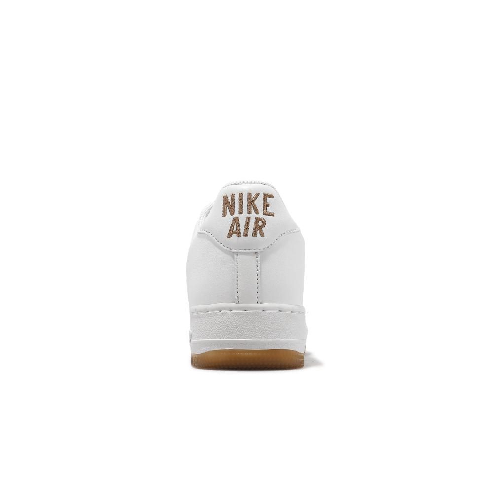 NIKE 耐吉 Nike 耐吉 休閒鞋 Air Force 1 Low Retro 男鞋 白 棕 皮革 小勾 AF1 經典 FN5924-103