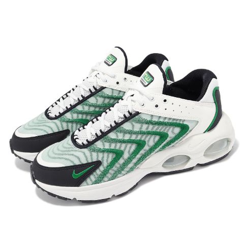 NIKE 耐吉 Nike 耐吉 休閒鞋 Air Max TW 男鞋 白 綠 黑 復古 波浪紋 網布 氣墊 DQ3984-106