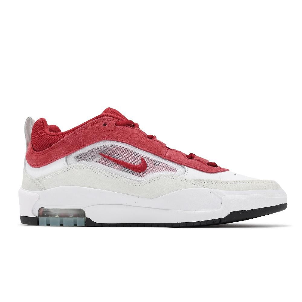 NIKE 耐吉 Nike 耐吉 X Ishod Wair 休閒鞋 Air Max Ishod 男鞋 白 紅 氣墊 皮革 經典 板鞋 FB2393-100