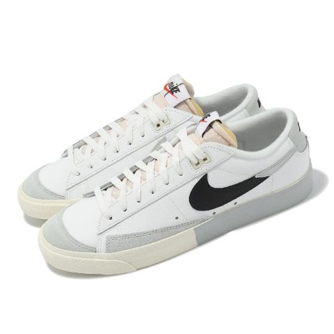 NIKE 耐吉 Nike 耐吉 休閒鞋 Blazer Low 77 男鞋 白 黑 低筒 復古 皮革 DZ2544-100