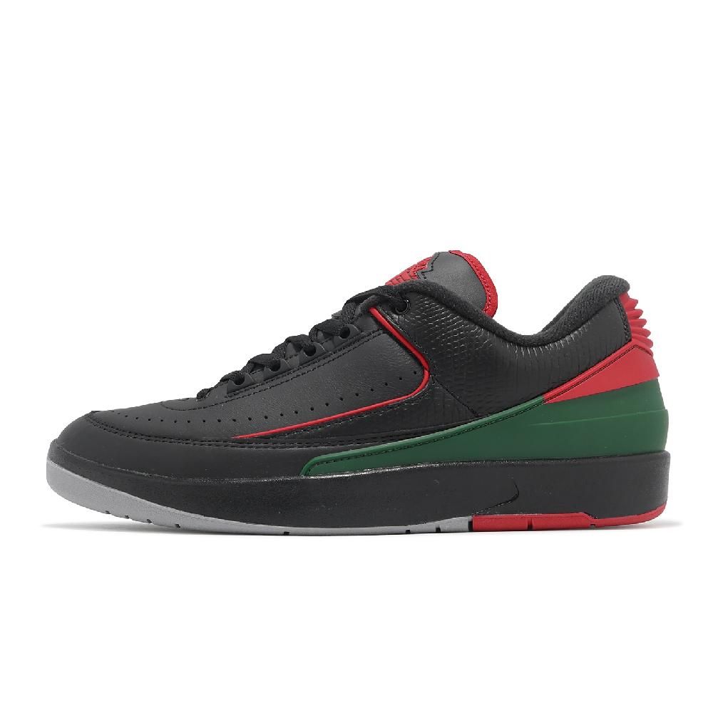 NIKE 耐吉 Nike 耐吉 休閒鞋 Air Jordan 2 Retro Low Christmas 男鞋 黑 綠 紅 義大利 DV9956-006