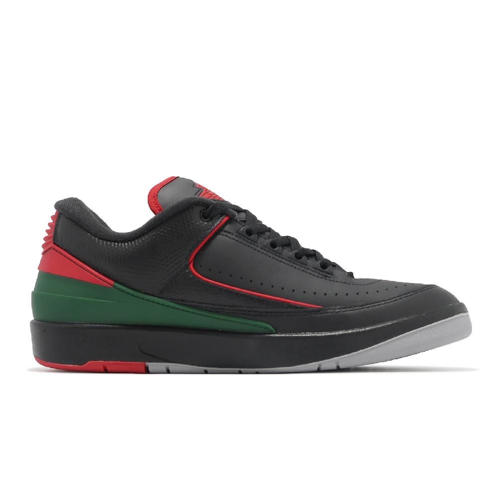 NIKE 耐吉 Nike 耐吉 休閒鞋 Air Jordan 2 Retro Low Christmas 男鞋 黑 綠 紅 義大利 DV9956-006