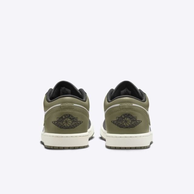 NIKE 耐吉 Nike Air Jordan 1 Low 553558-092 男 休閒鞋 AJ1 皮革 低筒 喬丹 黑橄欖綠