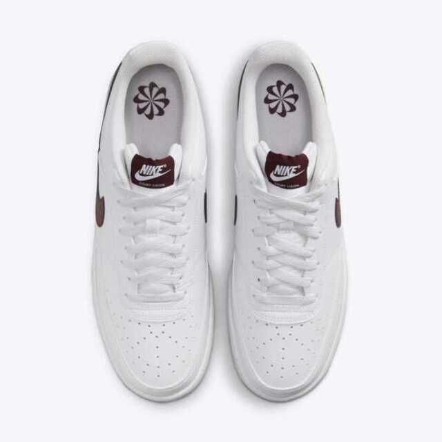 NIKE 耐吉 Nike Court Vision Lo NN [DH2987-113] 男 休閒鞋 經典 復古 皮革 小白鞋 白 酒紅