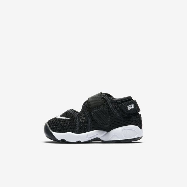 NIKE 耐吉  Little Rift TD Boys [317415-014] 小童 忍者鞋 經典 運動 魔鬼氈 舒適 黑白