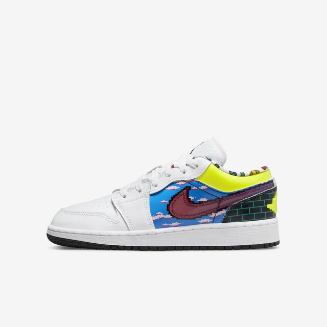 Nike Air Jordan 1 Low GS [DM8969-114] 大童休閒鞋運動喬丹電玩圖樣白