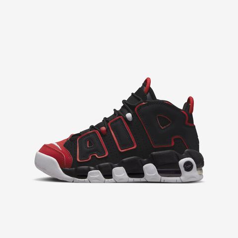 NIKE 耐吉 Air More Uptempo GS [FB1344-001] 大童 休閒 復古 Red Toe 球鞋 黑紅