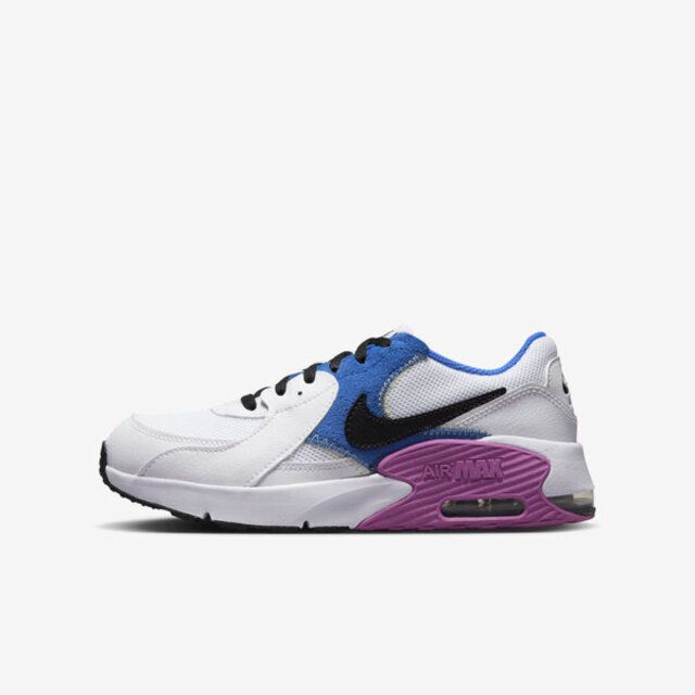 NIKE 耐吉  Air Max Excee GS [CD6894-117] 大童 休閒鞋 運動 氣墊 緩震 簡約 穿搭 白藍紫