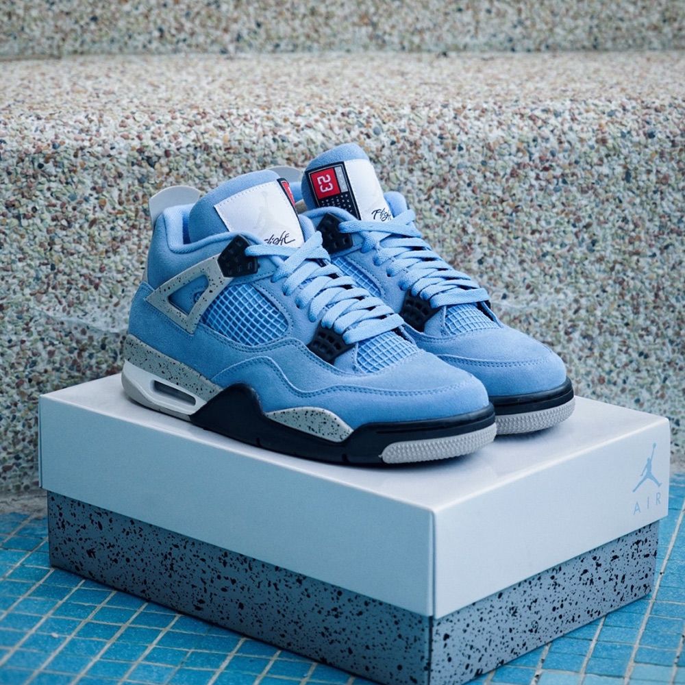 Air Jordan 4 Retro University Blue 大學藍408452-400 - PChome 24h購物