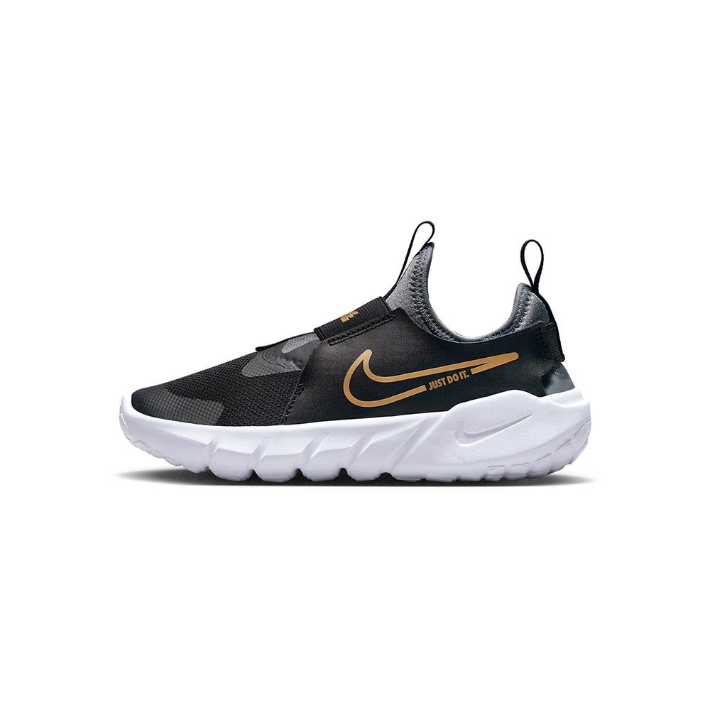 NIKE 耐吉  Flex Runner 2 PSV 中童 黑金 襪套式 慢跑 休閒 運動 慢跑鞋 DJ6040-007