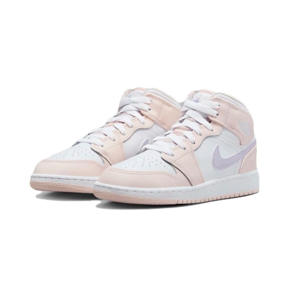 JORDAN 【NIKE 耐吉】Air  1 Mid Pink Wash 白粉 GS FD8780-601