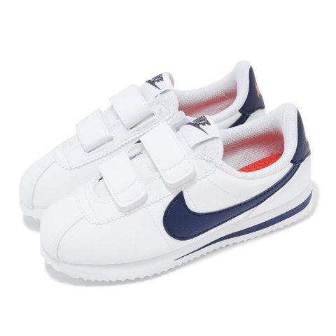 NIKE 耐吉 童鞋 Cortez Basic SL PSV 阿甘鞋 白 藍 中童 小朋友 親子鞋 904767-106