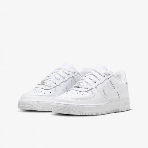 NIKE 耐吉 休閒鞋 AF1 AIR FORCE 1 LE GS 全白 百搭 穿搭 女 大童 運動鞋 FV5951-111