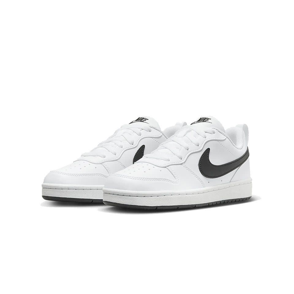 NIKE 耐吉  COURT BOROUGH LOW RECRAFT GS 休閒鞋 女鞋 大童 運動鞋 白黑 穿搭 DV5456-104