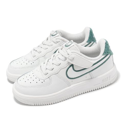 NIKE 耐吉 休閒鞋 Force 1 Low Easyon LV8 3 PS 中童 白 綠 小朋友 皮革 AF1 FZ3369-100