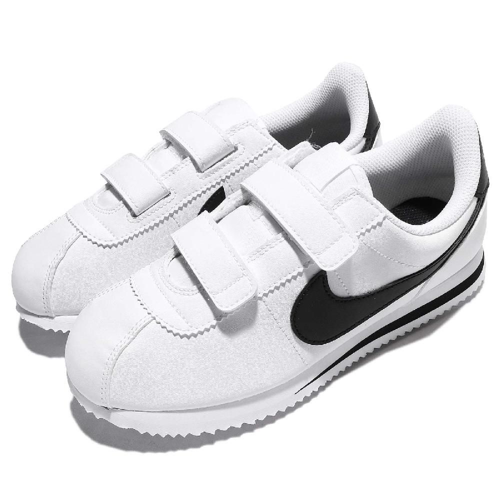 NIKE 耐吉   童鞋 Cortez Basic SL PSV 中童 阿甘鞋 白 黑 魔鬼氈 904767-102