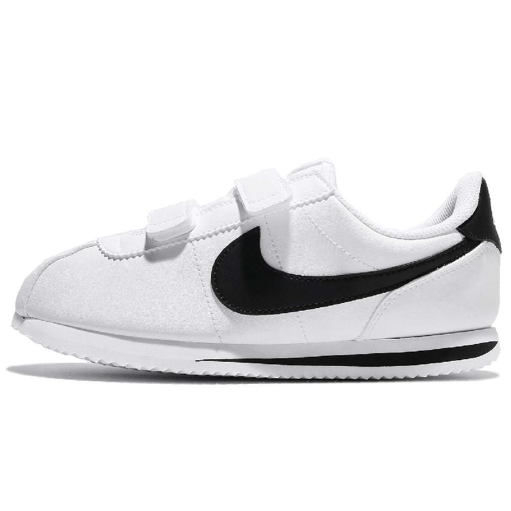 NIKE 耐吉   童鞋 Cortez Basic SL PSV 中童 阿甘鞋 白 黑 魔鬼氈 904767-102