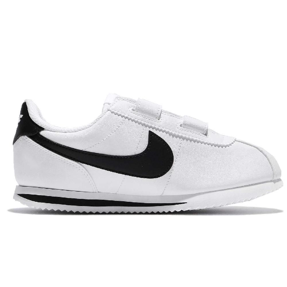 NIKE 耐吉   童鞋 Cortez Basic SL PSV 中童 阿甘鞋 白 黑 魔鬼氈 904767-102