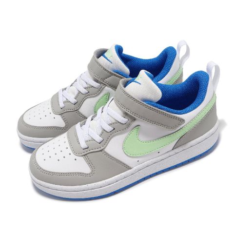 NIKE 耐吉 休閒鞋 Court Borough Low Recraft PS 中童 灰 藍 小朋友 皮革 DV5457-005