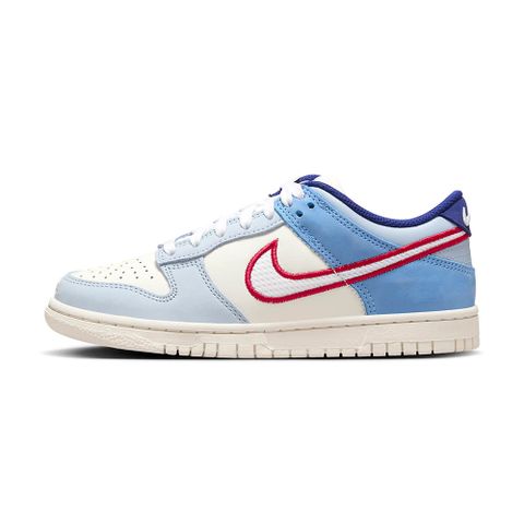 NIKE 耐吉 Dunk Low GS 大童 藍白紅 低筒 運動 網布 拼接 休閒 休閒鞋 HF5742-111