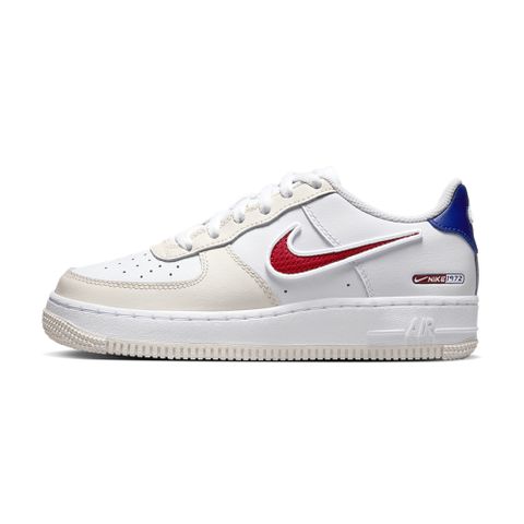 NIKE 耐吉 Air Force 1 LV8 大童 白 AF1 休閒 皮革 運動 低筒 橡膠 休閒鞋 HF5744-146