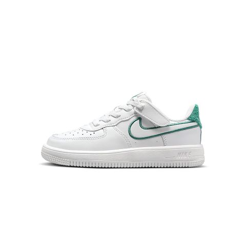 NIKE 耐吉 Force 1 Low EasyOn LV8 3 中童 白綠 AF1 運動 休閒鞋 FZ3369-100