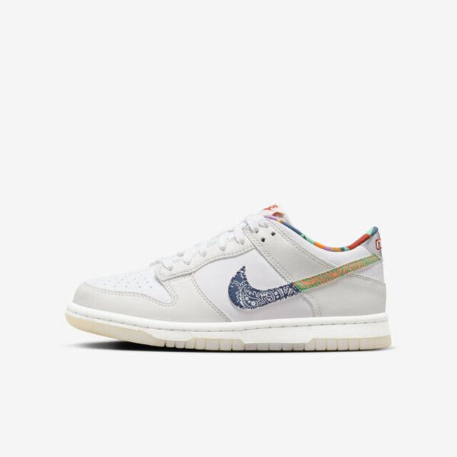 NIKE 耐吉  Dunk Low GS [FN8913-141] 大童 休閒鞋 運動 經典 低筒 流行 穿搭 舒適 灰白 彩