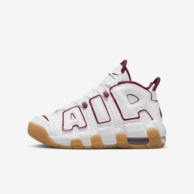 NIKE 耐吉  Air More Uptempo GS [FJ2846-100] 大童 休閒鞋 運動 大AIR 氣墊 白紅