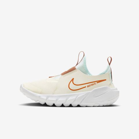 NIKE 耐吉 Flex Runner 2 GS [FQ6865-181] 大童 慢跑鞋 運動 休閒 襪套 輕量 舒適 米黃