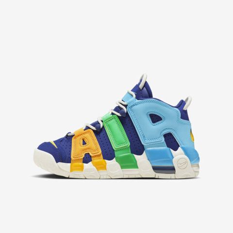 NIKE 耐吉 Air More Uptempo BG [FJ0693-455] 大童 休閒鞋 復古 球鞋 大AIR 氣墊 藍