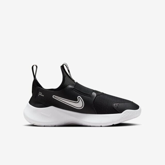 NIKE 耐吉  Flex Runner 3 GS [FN1294-005] 大童 慢跑鞋 休閒 襪套 無鞋帶 透氣 黑白