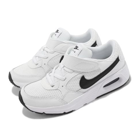 NIKE 耐吉 休閒鞋 Air Max SC PSV 中童 童鞋 白 皮革 魔鬼氈 氣墊 CZ5356-102