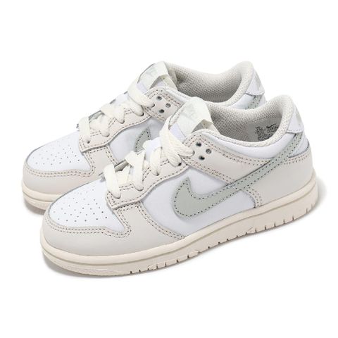 NIKE 耐吉 休閒鞋 Dunk Low PS 中童 米白 藍 經典 小朋友 復古 FB9108-109