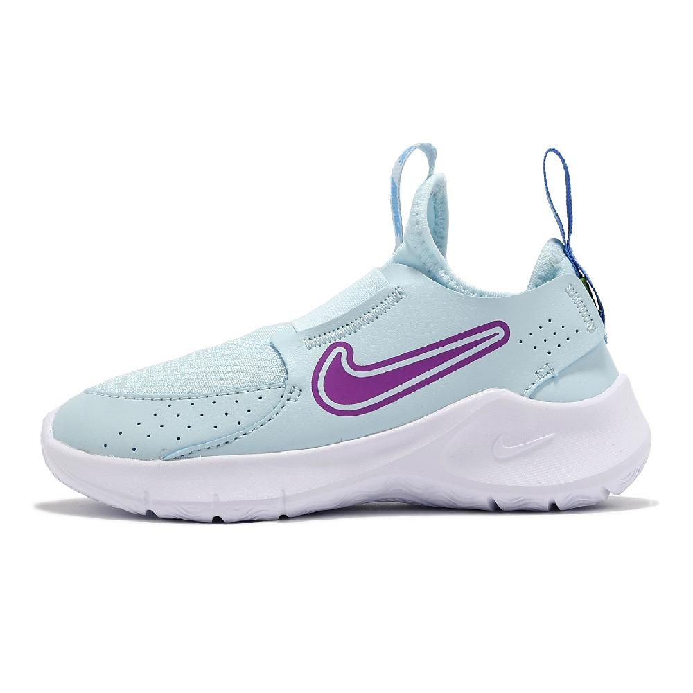 NIKE 耐吉 慢跑鞋 Flex Runner 3 PS 中童 藍 紫 小朋友 套入式 緩衝 運動鞋 FN1449-401