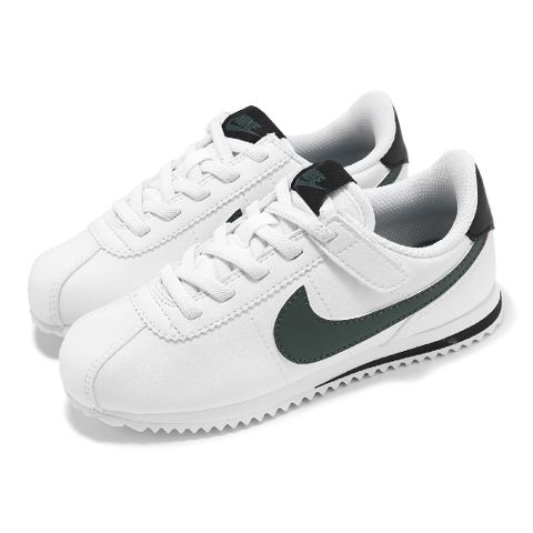 NIKE 耐吉 休閒鞋 Cortez Easyon PS 中童 白 綠 阿甘鞋 小朋友 DM0951-106