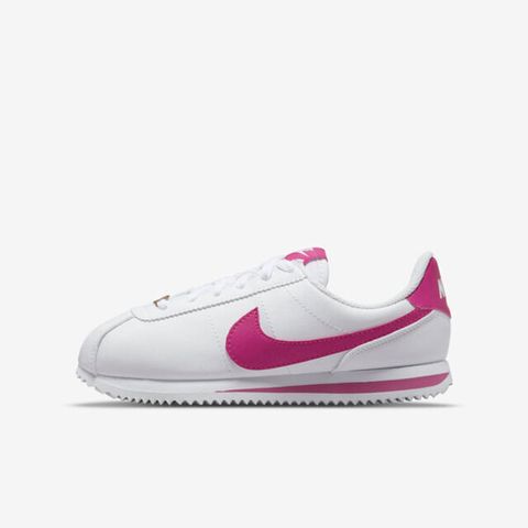 NIKE 耐吉 Cortez Basic SL GS 904764-109 大童 休閒鞋 經典 阿甘鞋 百搭 白 桃紅