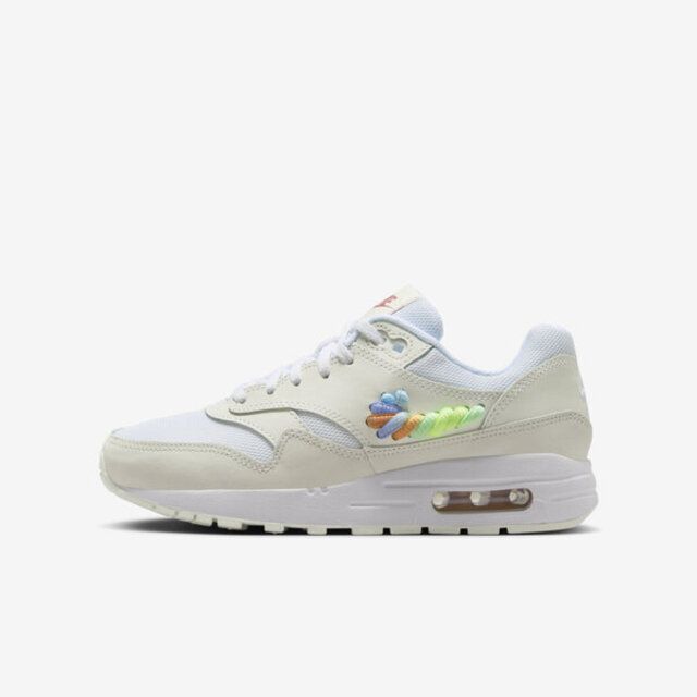 NIKE 耐吉  Air Max 1 SE GS FN4782-100 大童 休閒鞋 運動 復古 氣墊 慢跑 緩震 白彩