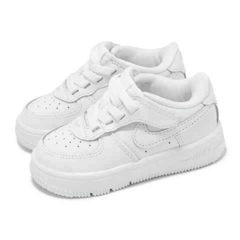 NIKE 耐吉 童鞋 Force 1 Low EasyOn 白 學步鞋 親子鞋 AF1 小童 方便穿脫 FN0236-111