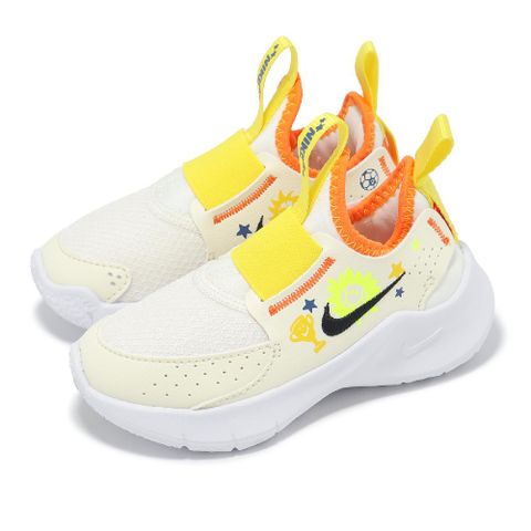 NIKE 耐吉 Nike 耐吉 童鞋 Flex Runner 3 PS 中童 小朋友 黃 橘 無鞋帶 套入式 運動鞋 HM3719-101