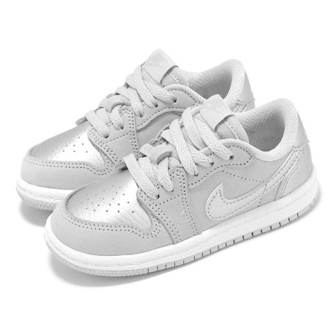 NIKE 耐吉 Nike 耐吉 休閒鞋 Air Jordan 1 Retro Low OG TD 小童 白銀 小朋友 AJ1 FQ5435-002