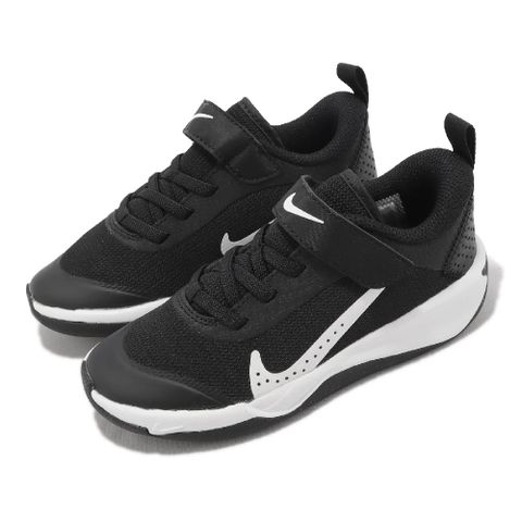 NIKE 耐吉 Nike 耐吉 童鞋 Omni Multi-Court PS 中童 運動鞋 黑 白 排球鞋 室內運動 魔鬼氈 DM9026-002