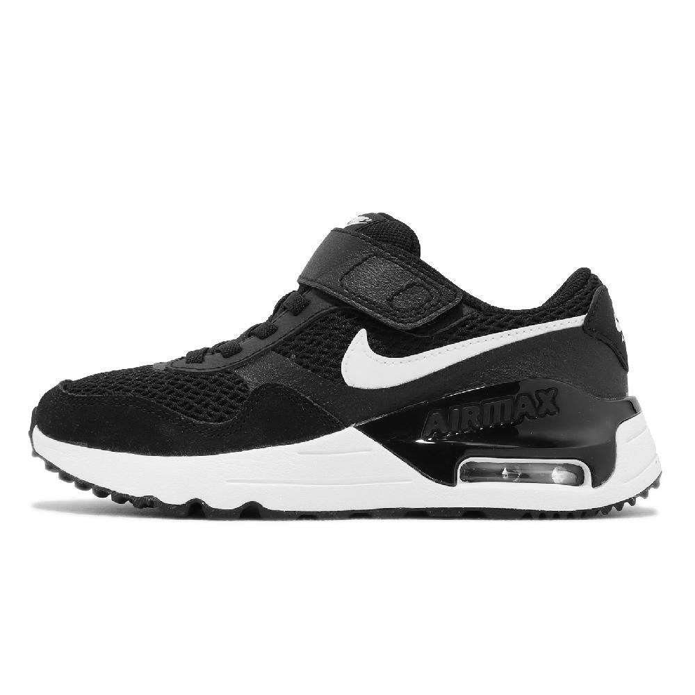 NIKE 耐吉 Nike 耐吉 童鞋 Air Max Systm PS 中童 黑 白 魔鬼氈 氣墊 運動鞋 小朋友 DQ0285-001