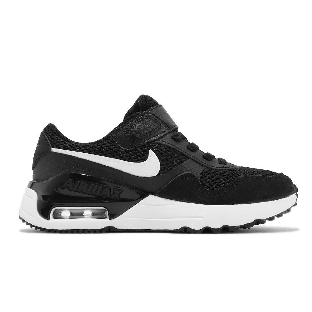 NIKE 耐吉 Nike 耐吉 童鞋 Air Max Systm PS 中童 黑 白 魔鬼氈 氣墊 運動鞋 小朋友 DQ0285-001