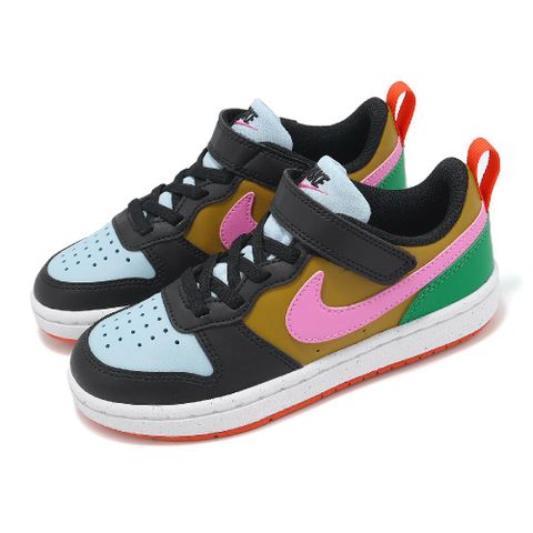 NIKE 耐吉 Nike 耐吉 休閒鞋 Court Borough Low Recraft PS 中童 魔鬼氈 小朋友 DV5457-004