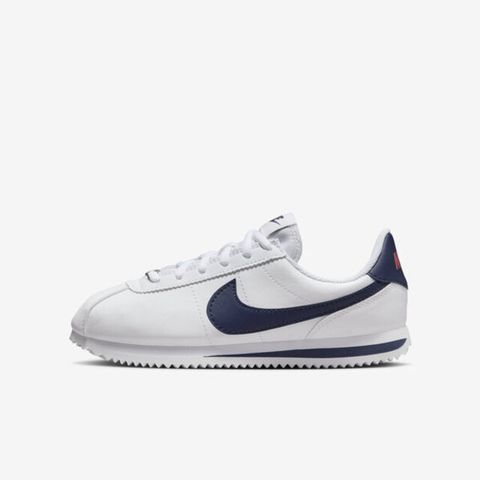 NIKE 耐吉 Nike Cortez Basic SL (GS [904764-106] 大童 休閒鞋 經典 復古 阿甘鞋 白 深藍